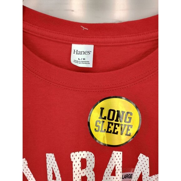 Alabama‎ Crimson Tide Long Sleeve T-Shirt Large Hanes Red - Picture 5 of 8